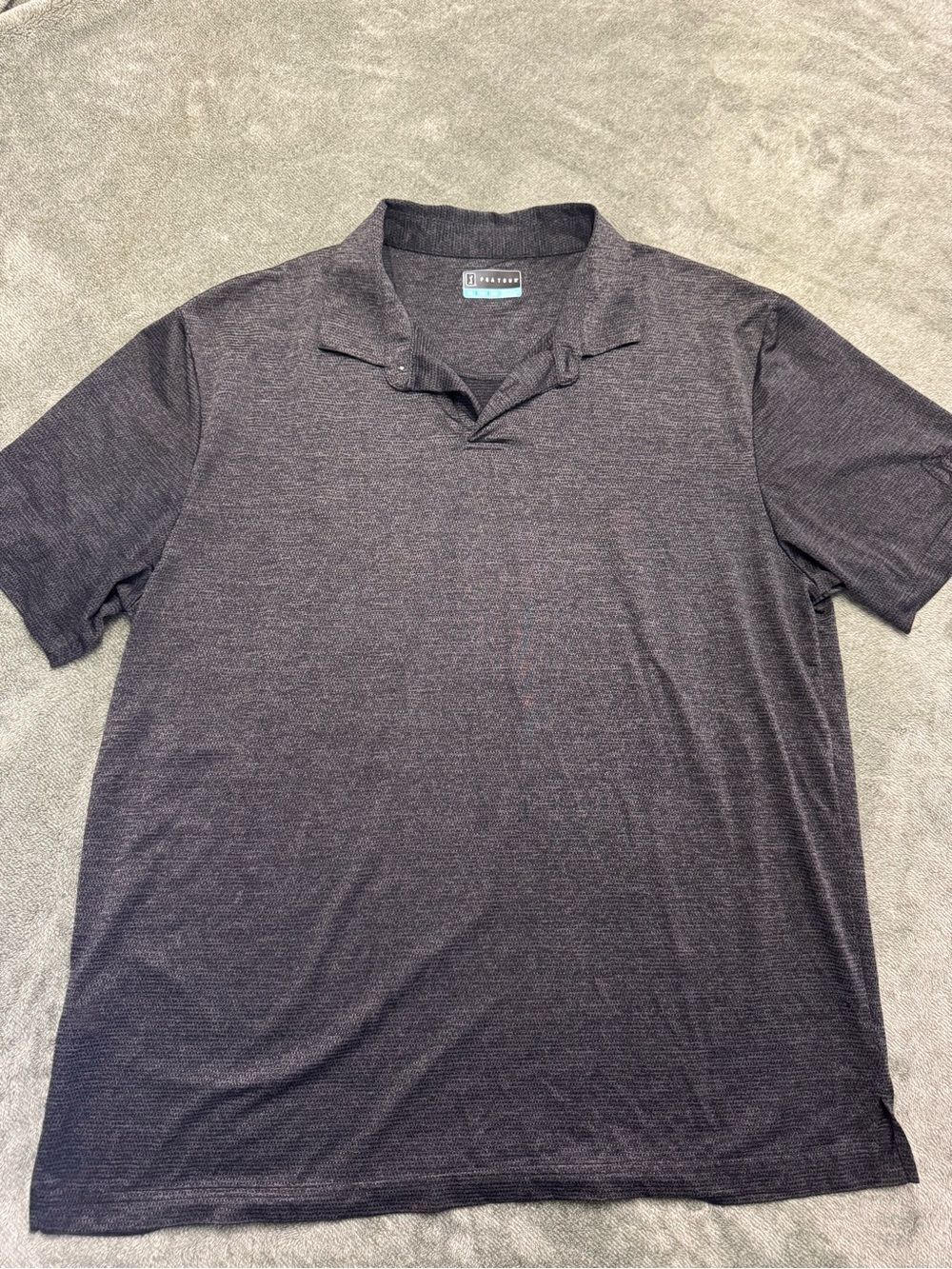 Gray Men's PGA Polo Shirt - Performance Knit